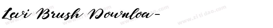 Levi Brush Downloa字体转换